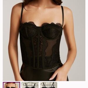 Commense Black Lace Top